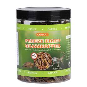 Capuca 765147670904 Dried Grasshoppers Reptile Food All Natural - High Protein Insects Trea