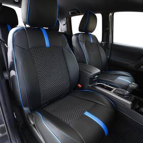 Lyzt01 Carluxor Front Seat Covers Custom Fit For Toyota Tacoma 2016-2023 Double And Crew Cab Sr