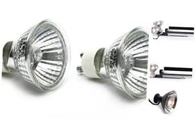 11122642 Carolina Custom Cages Halogen 35w Gu10 Reptile Basking Heat Lamp Set Of 2