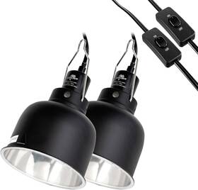 Cavachew-rlf-2 Cavachew 2 Pack Reptile Light Fixture 5.5in Deep Dome Lamp Optical Cavachew-rlf-2 Cavachew 2 Pack Reptile Light Fixture 5.5in Deep Dome Lamp Optical