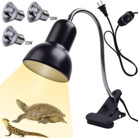 Cdipesp 702245032227 Reptile Heat Lamp Uva Uvb Heating Light Adjustable 50w Turtle Basking