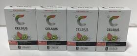 14pk-lot Celsius 1344a Live Fit Kiwi Guava Lime Powder Sticks - Of 4