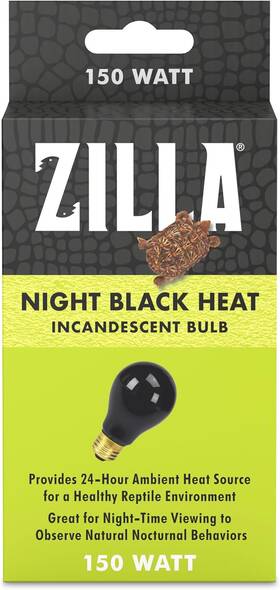 100109915 Central Garden & Pet Incandescent Bulb Night Black Ideal For Nocturnal Reptile Species