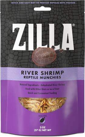100109952 Central Garden & Pet Zilla Reptile Food Munchies River Shrimp For Turtles Salamanders Axolotls And