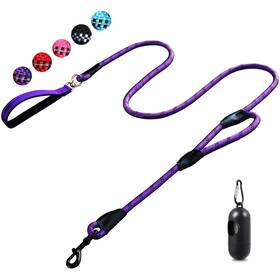 Yuan-602 Chenedy Dog Leash 6 Foot 2 Extra Padded Handles Lockable Metal Carabiner