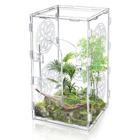 Weun-250310 Chihutown Large Jumping Spider Enclosure 12x6x6 Inch Acrylic Tarantula Jump