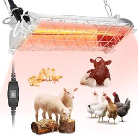 300w Chtoocy 711181917055 50 Chicks Coop Heater Lamp Carbon Fiber Brooder Plates Adjust 2 Mo