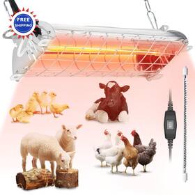 400w Chtoocy 786411740376 Coop Heater 16 X 5.5 3 Large Lamp Chicks Chicken Carbon Fiber Bulb Brooder