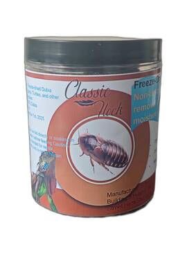 Classic Flock 850027124476 2oz Freeze-dried Dubia - High Protein Reptile And Amphibian Food