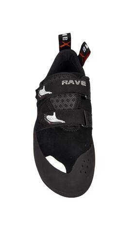 Climbx 950799032772 Climb X Rave Strap Climbing Shoe 6 Phantom Black