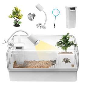 Clioran 796520203631 Turtle Tank Habitat Kit Aquatic Tortoise Enclosure Starter Aquarium