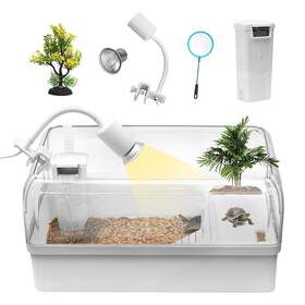 17.12x10.24x8.661n Clioran Xqturttanks23 Turtle Tank Acrylic Habitat Kit With M Set