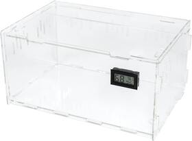.co 313030724755 Reptile Terrarium Breeding Tank Acrylic Feeding Box With Temperature Hyg