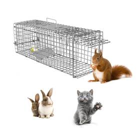 3965-001 Comfyelect Humane Animal Trap 23.3 Inch X7.2 X7.7 Foldable Live Cage Traps For Kitten Small