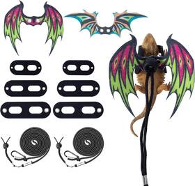 Clp-pet-128 Comsun 2 Pack Bearded Dragon Lizard Harness Leash Set Adjustable Reptile Leashe