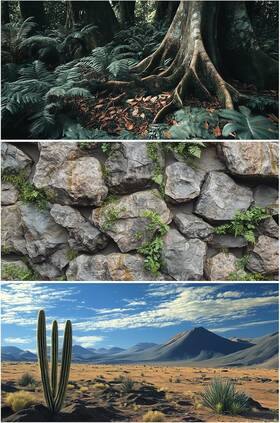 Clp-pet-149 Comsun Terrarium Background 48x24 Inches - 3 Pack Polyester Reptile Tank Backdrop
