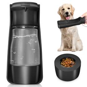 Comtens 059648454534 Dog Water Bottle With Food Container Collapsible Portable Wate... Fast Ship