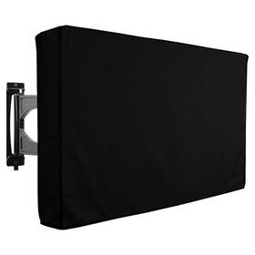 Coosoo 791738594847 Outdoor Tv Cover Heavy Duty Waterproof Box Black With Bottom Seal He