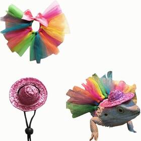 Yq081409 Copfeu Halloween Bearded Tutu Skirt 12 2.95 In Hat 2.76 Diameter Color Pink