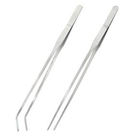Coufce240620-1029 Coufce 2pcs Stainless Steel Reptile Feeding Tongs Long Tweezers Aquarium Terrarium