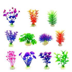 Smart-s3 Cousduobe Artificial Aquatic Plants 11 Pcs Small Aquarium F