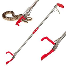 Coyxice 749757354812 47 Professional Snake Tongs Heavy Duty Reptile Rattle Catcher Wide Jaw