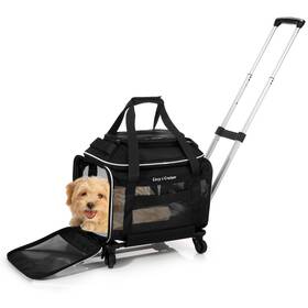 Cozy Cruiser 850052530198 Airline Approved Top-expanding Pet Carrier On Wheels- Rolling Carrier- Design