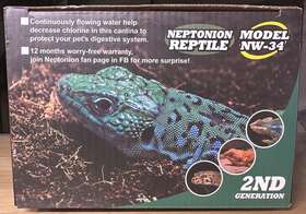 Nw-34 Creation Lizard Drinker Model 2nd Generation Neptonion Reptile Open Box