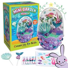 Creativity For Kids 092633314043 Mini Garden Mermaid Terrarium Kit - Gifts Gir
