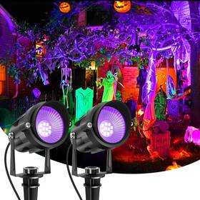 Ts-f2020 Crepow Halloween Outdoor Black Light Spotlight Led Lights Waterproof