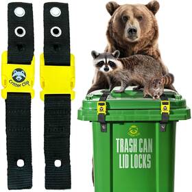 Critter Clip Llc 860385000909 Clips The Original Trash Can Locks For Animals Easy To Install Bear
