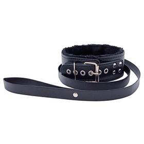 Cswljs 768655418259 Gothic Leather Choker Collar With Long Traction Rope And Neckl