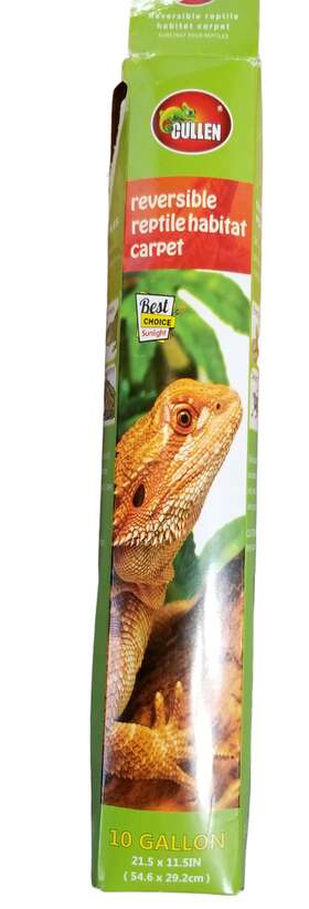 8626028 Cullen 2 Reptile Habitat Reversible Carpet 10 Gallon 21.5 Inch X 11.5