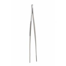 43825 Cutlery-pro Catcora Straight Precision Plating Tongs Stainless Steel Grooved Tips Spri