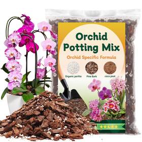 Syz-1qt Dangkelili Orchid Potting Mix Premium Bark For Repotting Blend With P