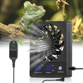 Dtl-ahf01s Daotaili Reptile Tank Fan With Thermometer Hygrometer Led Display Auto Ve Dtl-ahf01s Daotaili Reptile Tank Fan With Thermometer Hygrometer Led Display Auto Ve