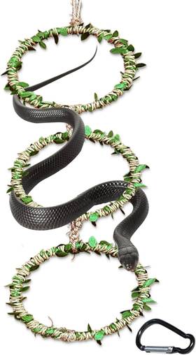 Yy-20251212 Delllala Ball Python Tank Accessories Snake Enclosure Reptile Habitat Deco
