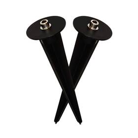 Demasled 736846858399 2 Pack Metal Ground Stake For Led Flood Lights Compatible With 10w-100w Out