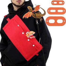 2024-5-17-3 Dexspoeny Bearded Dragon Carrier With Wings And Adjustable Leash For Outdoor Travel