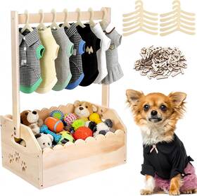 Yy-yl90493us Dmnnlp Pet Wardrobe Closet With Alphabet Letters 10 Hangers - Perfect Storage