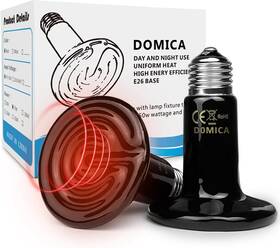 Domica 445003933970 150w 2 Pack Reptile Heat Bulb Beared Dragon Ceramic Emitter E26 No Light