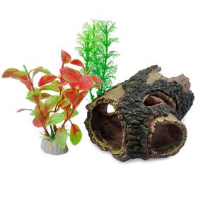 Domica 705888485597 Aquarium Decorations For Small Fish Betta Reptile Hide Resin Orname