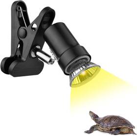 Domica 726084825659 Reptile Heat Lamp With 50w Uva Uvb Light Bulb Basking Spot