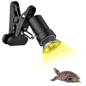 Domica 757158431759 Reptile Heat Lamp With 50w Uva Uvb Light Bulb Basking Instant On