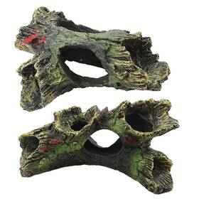 Doublewood 717049629160 2 Pcs Decaying Trunk Betta Fish Driftwood Resin Crafts Ornament Wi