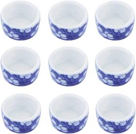 Dqitj 711181665178 9 Pcs Spider Micro Ceramic Water Bowl Hermit Crab Mini Dish For