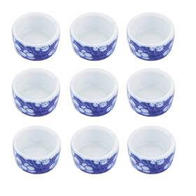 Dqitj 740379830531 9 Pcs Spider Micro Ceramic 0.86 Inches D X 0.47 H Blue