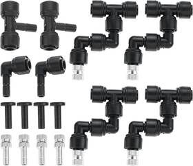 Dreld 313112243228 4 Pack 1/4ftft Reptile Mister Nozzles 360 Adjustable Misting Re