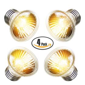 Dtzy 727209936847 Reptile Heat Lamp Bulbs 4-pack 25w 2/50w 2 Amphibian Basking Light Bulb Re
