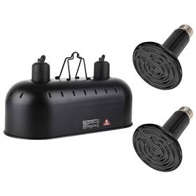 Dlf15-02 Dxophiex 15 Inch Dual 15inch With 2pcs 150w Ceramic Heat Emitter Black